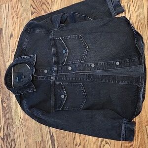 10.11 Studios Women's Black Denim Jacket